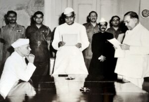 Dr. Ambedkar Drafting constitution 